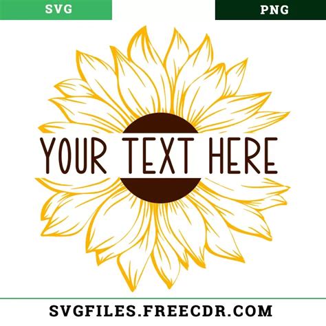 Split Sunflower Svg Free Artofit