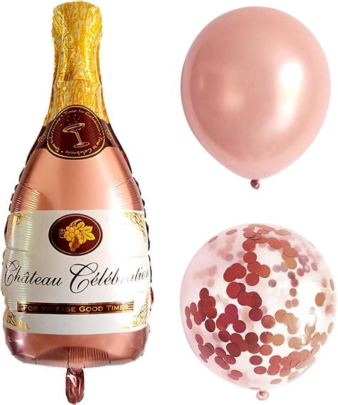 Dusche Partydekoration Bollons Champagne Cup Bottle Luftballons Alles