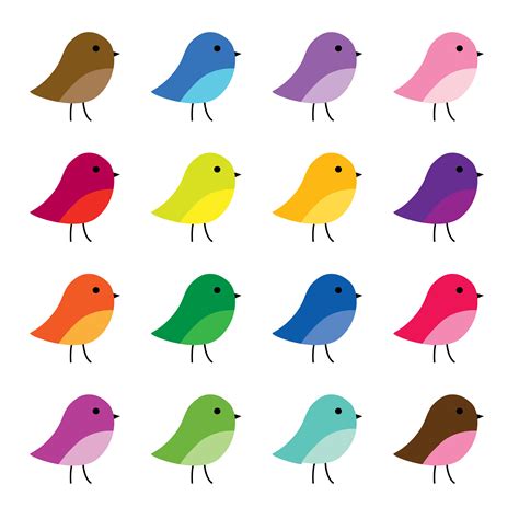 cute birds clipart graphics 341092 Vector Art at Vecteezy