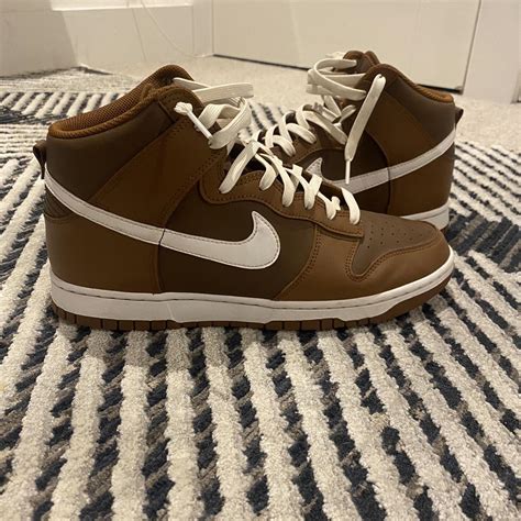 Nike Dunk High Chocolate Uk In Near Brand New Depop