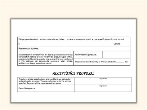 Proposal and Contract Template Word PDF Google Doc - Etsy