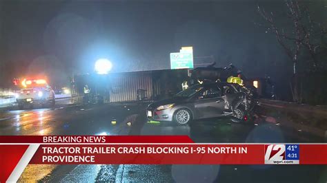 Tractor Trailer Crash Closes I 95 North Youtube