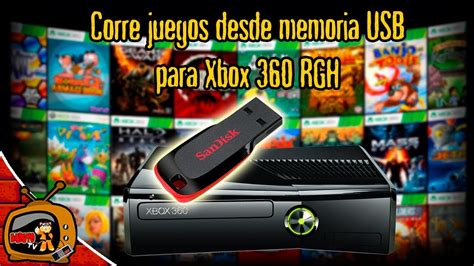 Como Correr Juegos De XBOX 360 Con RGH Desde Memoria USB YouTube