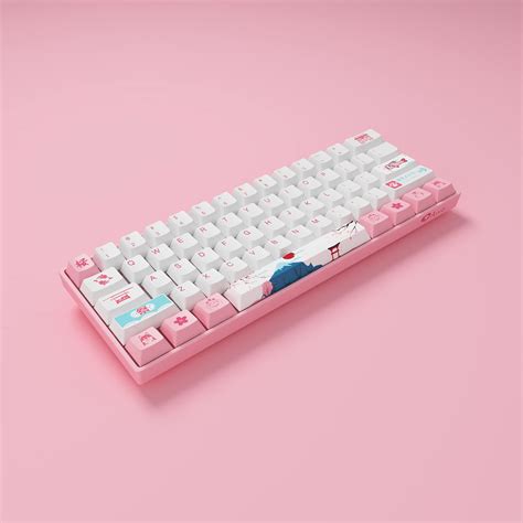 Akko World Tour Tokyo S Pink Wired Mechanical Gaming Keyboard