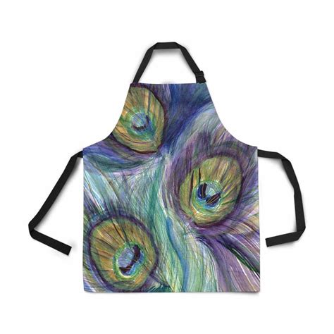 Buy Colorful Peacock Feathers Handmade Coloring Bib Apron Novelty