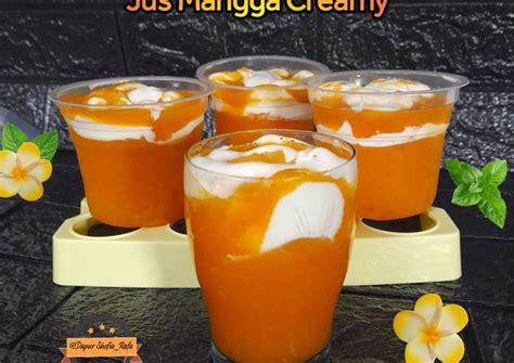 Resep Jus Mangga Creamy Oleh Dapur Shofia Rafa Cookpad