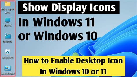 How To Show Icon On Desktop In Windows Enable Desktop Icons Windows