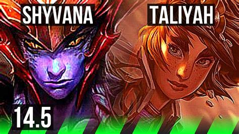 Shyvana Vs Taliyah Jng 8 2 4 300 Games Dominating Br Master