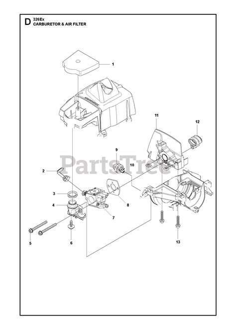 Husqvarna 326 Ex Husqvarna Handheld Edger Original Carburetor And Air Filter Parts Lookup With