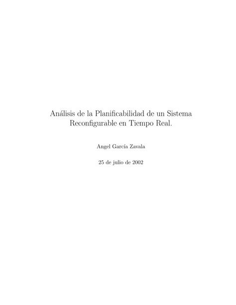 Pdf Ana Lisis De La Plani Cabilidad De Un Sistema Recon Zaz Iimas