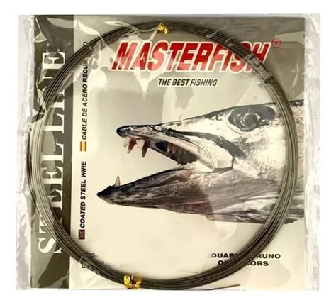 Cable De Acero Masterfish Libras Leader Dorado Surubi