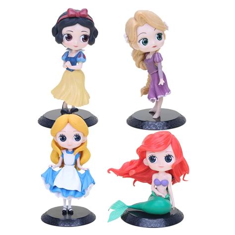 Q Posket American Cartoons Movie Alice In Wonderland Ariel The Little Mermaid Alice Snow White