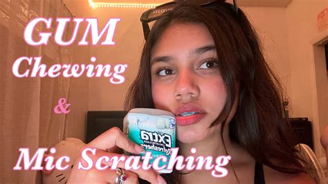 ASMR GUM CHEWING MIC SCRATCHING YouTube