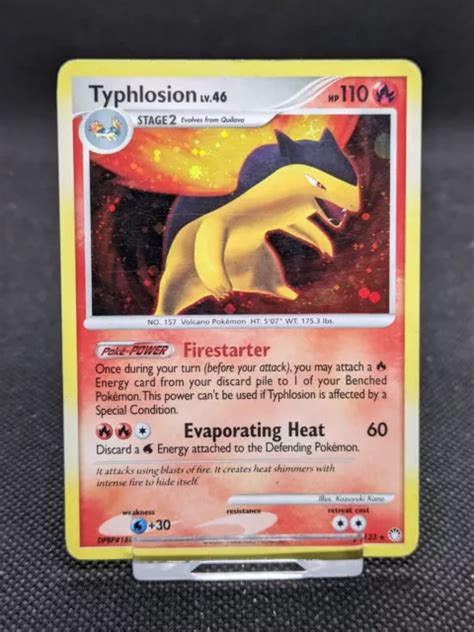 CARTE POKEMON TYPHLOSION D P Mysterious Treasures Holo Rare 16 123 LP