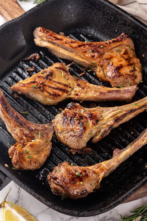 Honey Garlic Grilled Lamb Chops - All We Eat