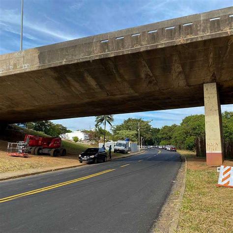 Trecho da Av Brasil em Valinhos será interditado para obras no viaduto