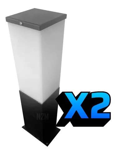 Farol Columna Piso Sendero Exterior Iluminacion G Pack