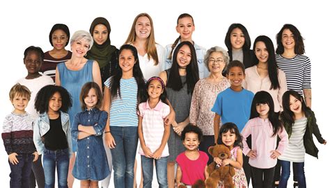 Various Of Diversity Women Generation Group Standing With Smilin