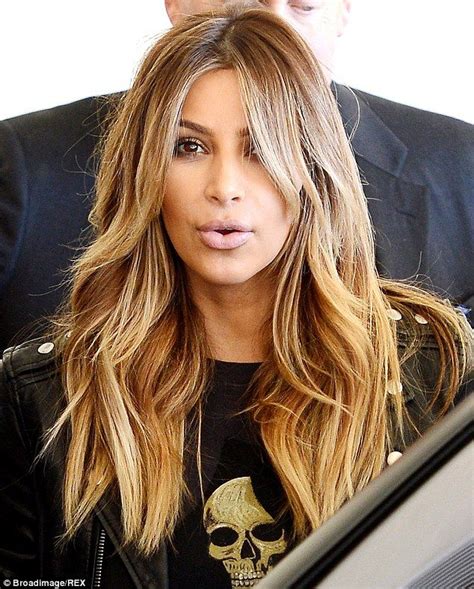 Long Layered Hairstyles Kim Kardashian