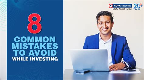 8 Common Mistakes To Avoid While Investing Investment Lesson For Beginners Hdfc Securities