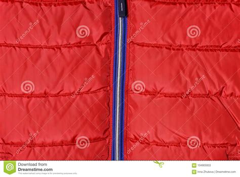 Zipper On Fabric Texture Royalty Free Stock Image