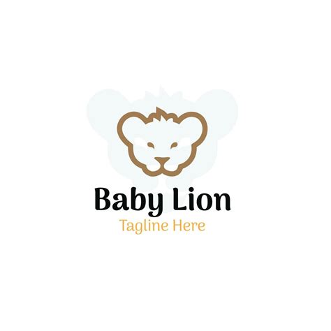 Vector Baby Lion Logo Baby Store And Baby Shop Logo Template 35154397