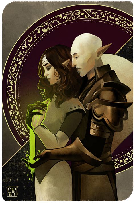 Tarot Card Solas X Sariah Lavellan By Steftastan On Deviantart