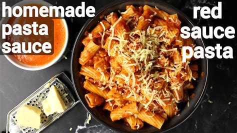 red sauce pasta recipe – indian way | how to make classic desi tomato sauce pasta recipe ...