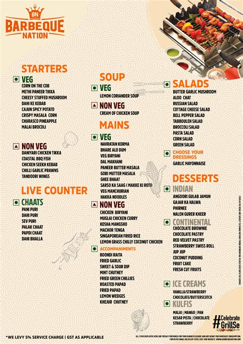 Barbeque Nation Menu Menu For Barbeque Nation Udeshna Guwahati Guwahati