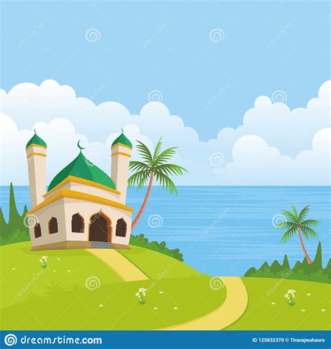 Background Masjid Kartun - 54+ Koleksi Gambar