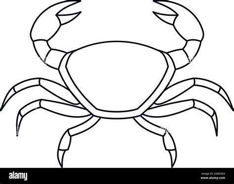 Crab icon, outline style Stock Vector Image & Art - Alamy