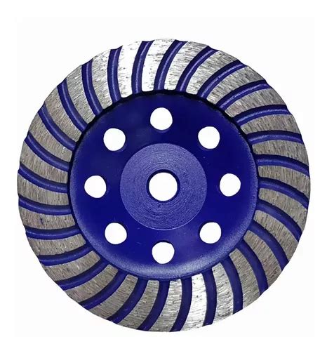 Disco Desbaste Concreto Rebolo Diamantado Mm Turbo Azul