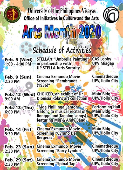 Arts Month 2020