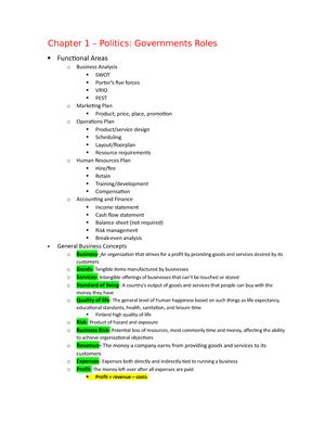 Comm Study Study Notes For Ken Hackney Intro To Business Class