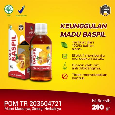 Jual Madu Baspil Special Untuk Atasi Batuk Pilek Meriang Masuk