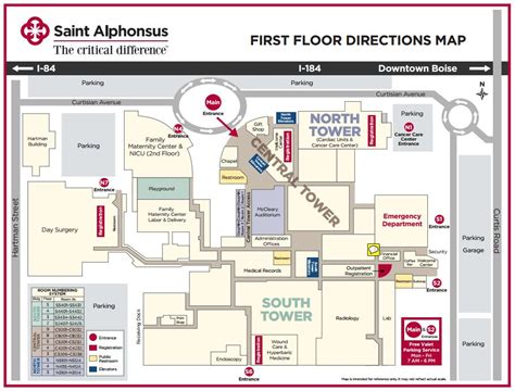 Saint Alphonsus Campus Map