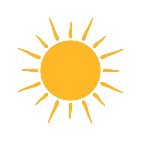 Drawing Sun Vector Icon Animated Clipart Illustration in white ...