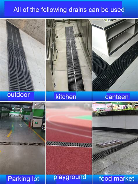 High Strength Resin Plastic Kitchen Sewage Ditch Drainage Sewer Trench Plate Grid Rainwater