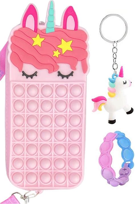 Fidget Toys Pop It Fidget Unicorn Speelgoed Pop It Tas X X