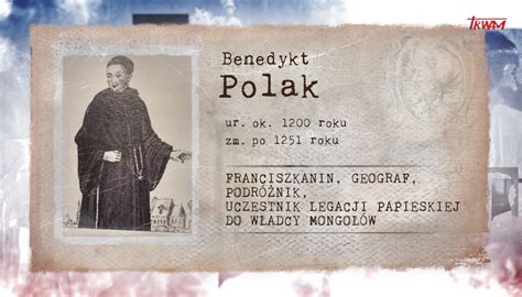 Poczet Wielkich Polak W Benedykt Polak Radiomaryja Pl