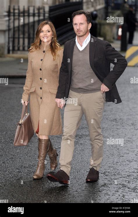 Geri Horner Geri Halliwell Et Son Mari Christian Horner Banque De