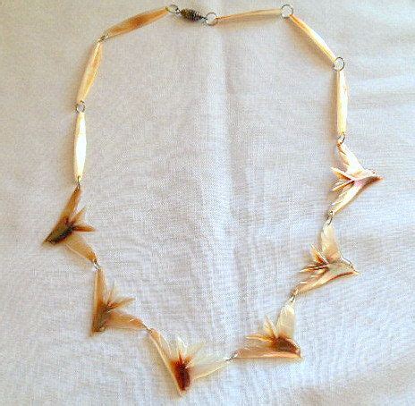 Vintage S Mother Of Pearl Bird Necklace Etsy Bird Necklace