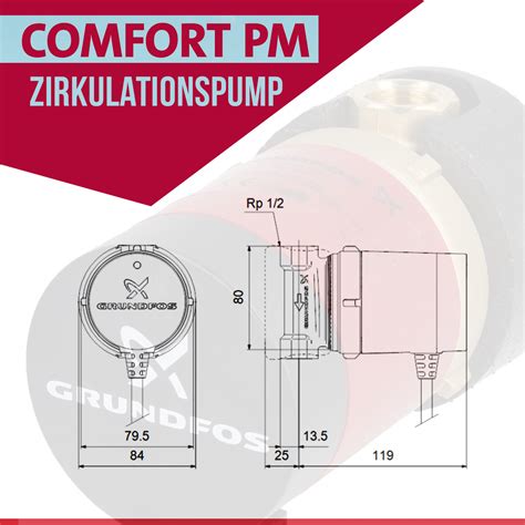 OUTLET Grundfos Comfort UP 15 14 B PM Zirkulationspumpe