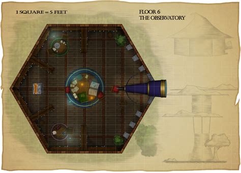 Free The Last Floor For The Mage Tower Theme Archmage S Quarter Battlemaps Dungeon Maps