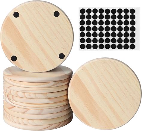 Amazon Pcs Inch Wood Circles For Crafts Unfinished Wood