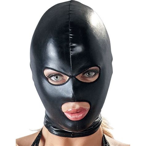 Kopfmaske Bondage Fetisch Sm Bdsm Sex Maske Mund Ffnung Loch Haube