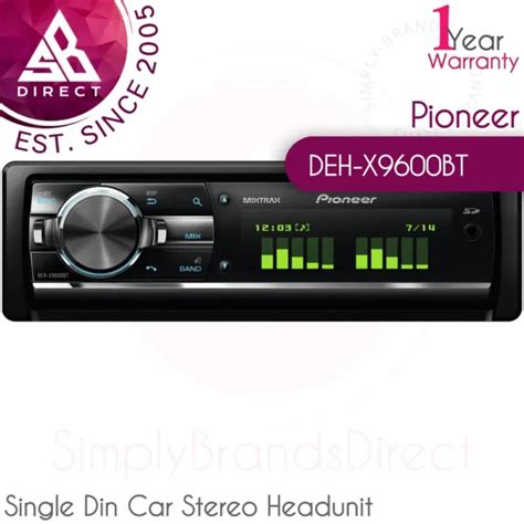 Pioneer Deh X Bt Single Din Autoradio Headunit Media Player