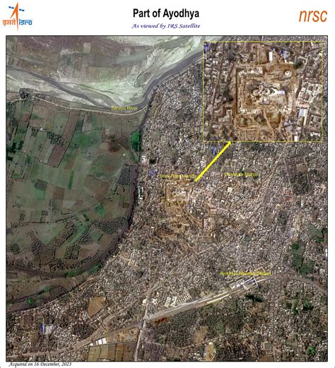 ISRO's IRS satellite captures Ram Temple at Ayodhya from Earth orbit ...