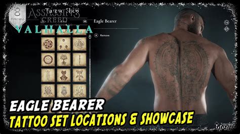 Eagle Bearer Tattoo Set Locations Showcase In Assassin S Creed