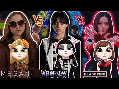 Wednesday Addams Jenna Ortega Vs Kim Jisoo Flower Vs M Gan Doll Scary